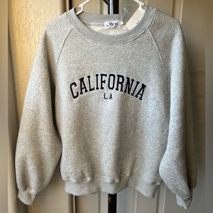 New Grey Sweatshirt California LA